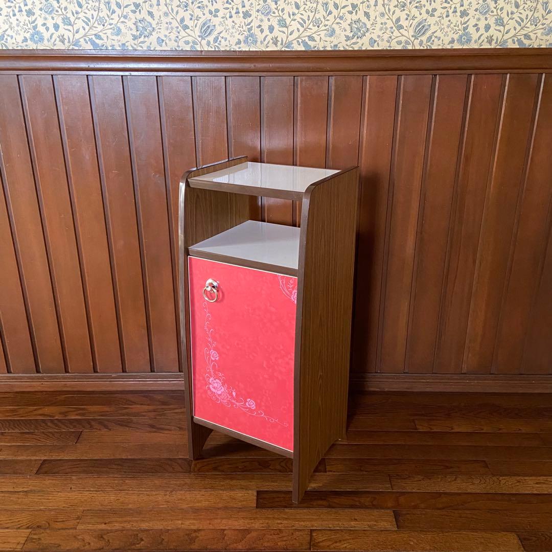 昭和レトロ　収納棚　電話台　美品　飾り台