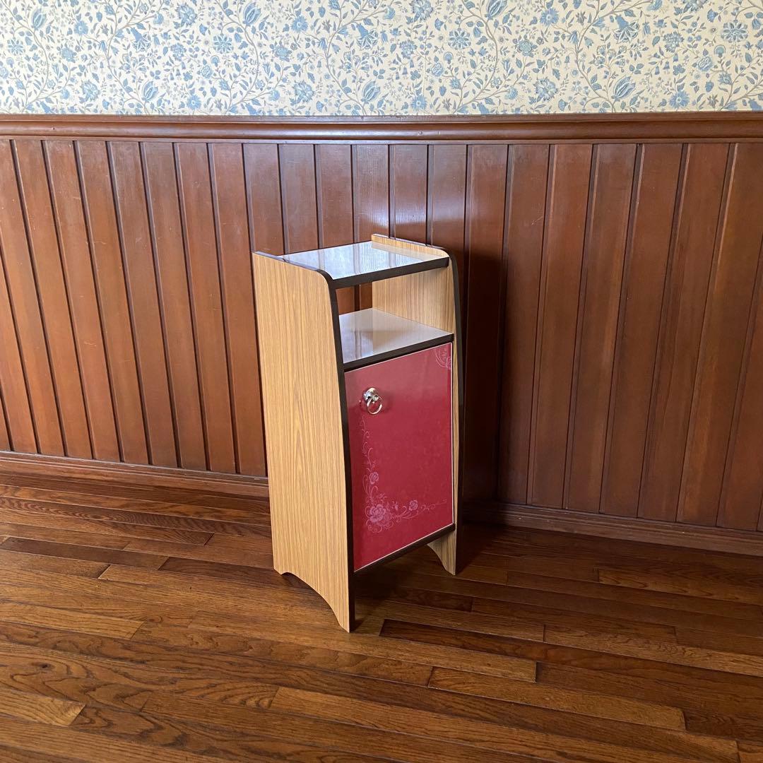 昭和レトロ　収納棚　電話台　美品　飾り台