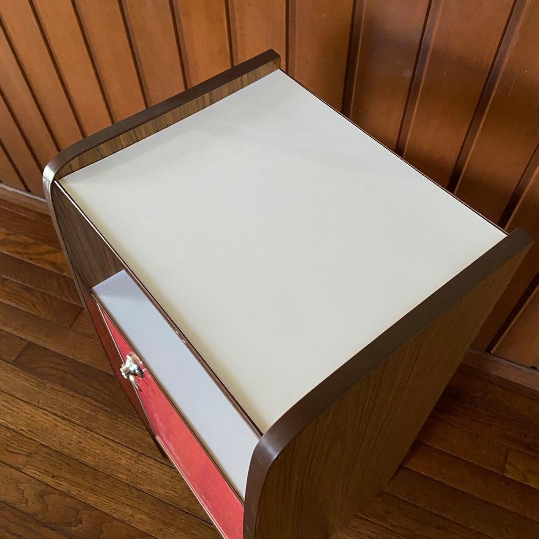 昭和レトロ　収納棚　電話台　美品　飾り台