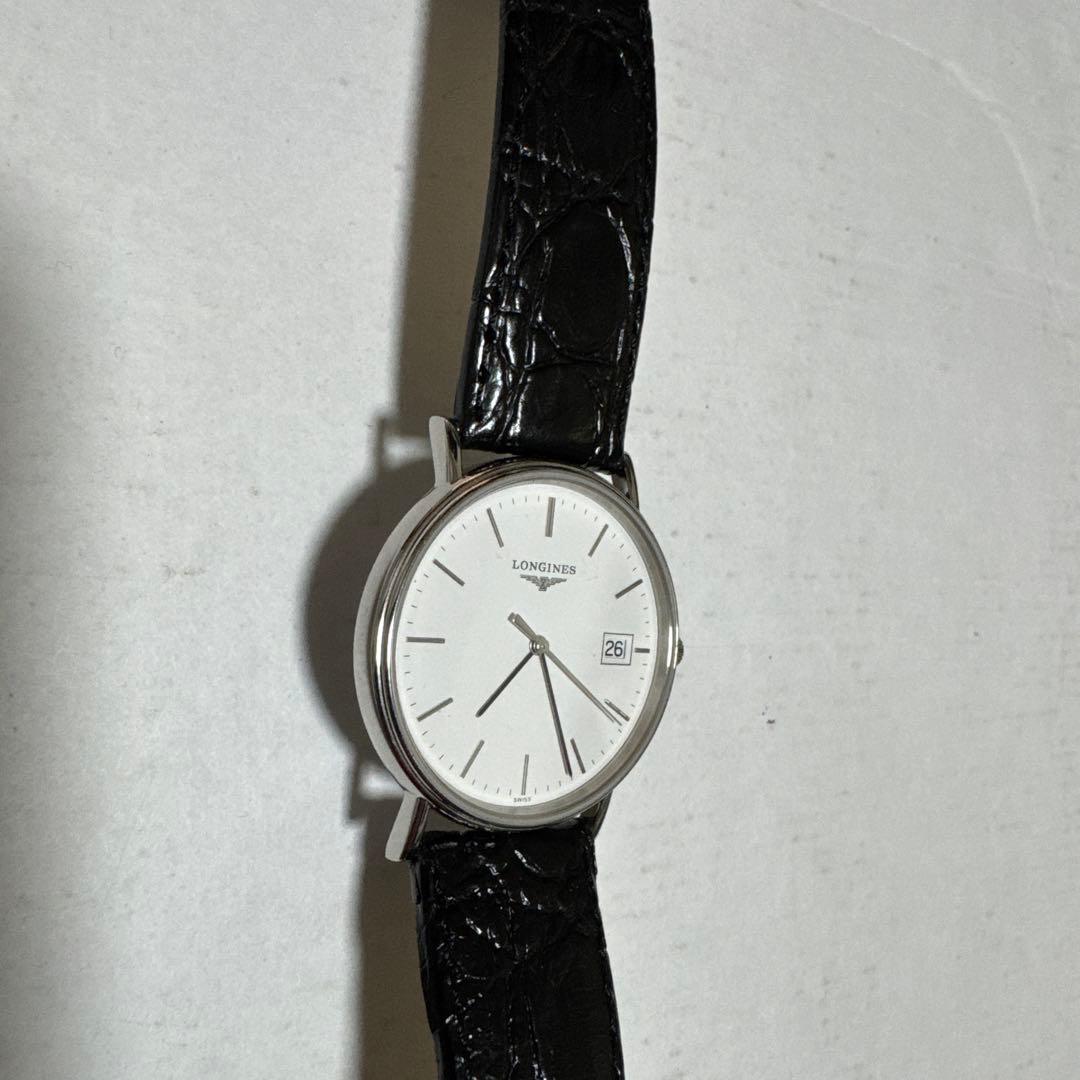 LONGINES 腕時計 アナログ ホワイト/ブラック