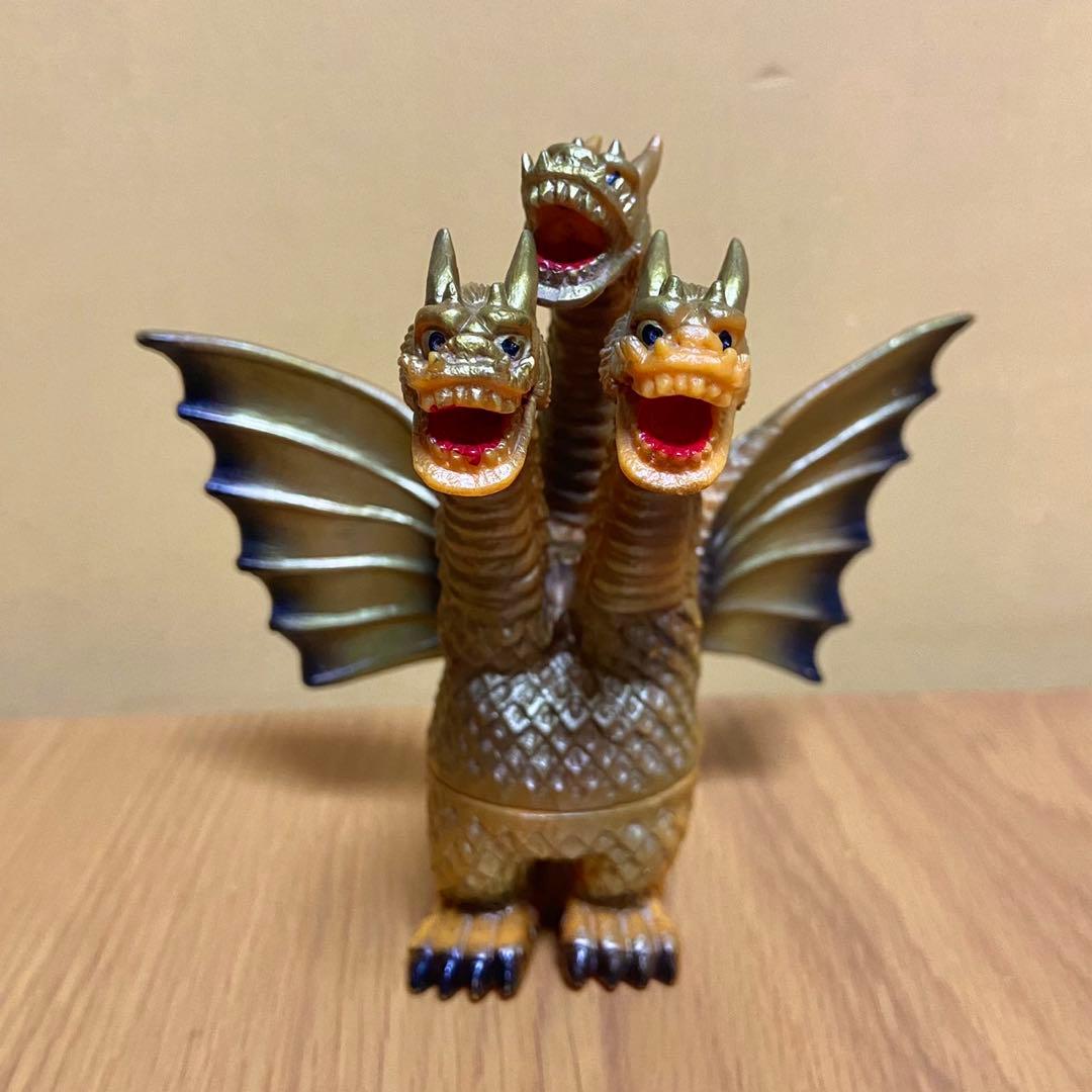 【当時物】ポピー キングザウルスシリーズ キングギドラ ソフビ 5423