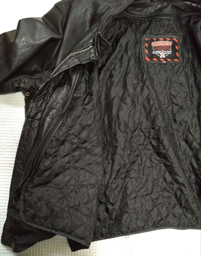 UK製 Interstate Leather シングルライダース 2XLサイズ