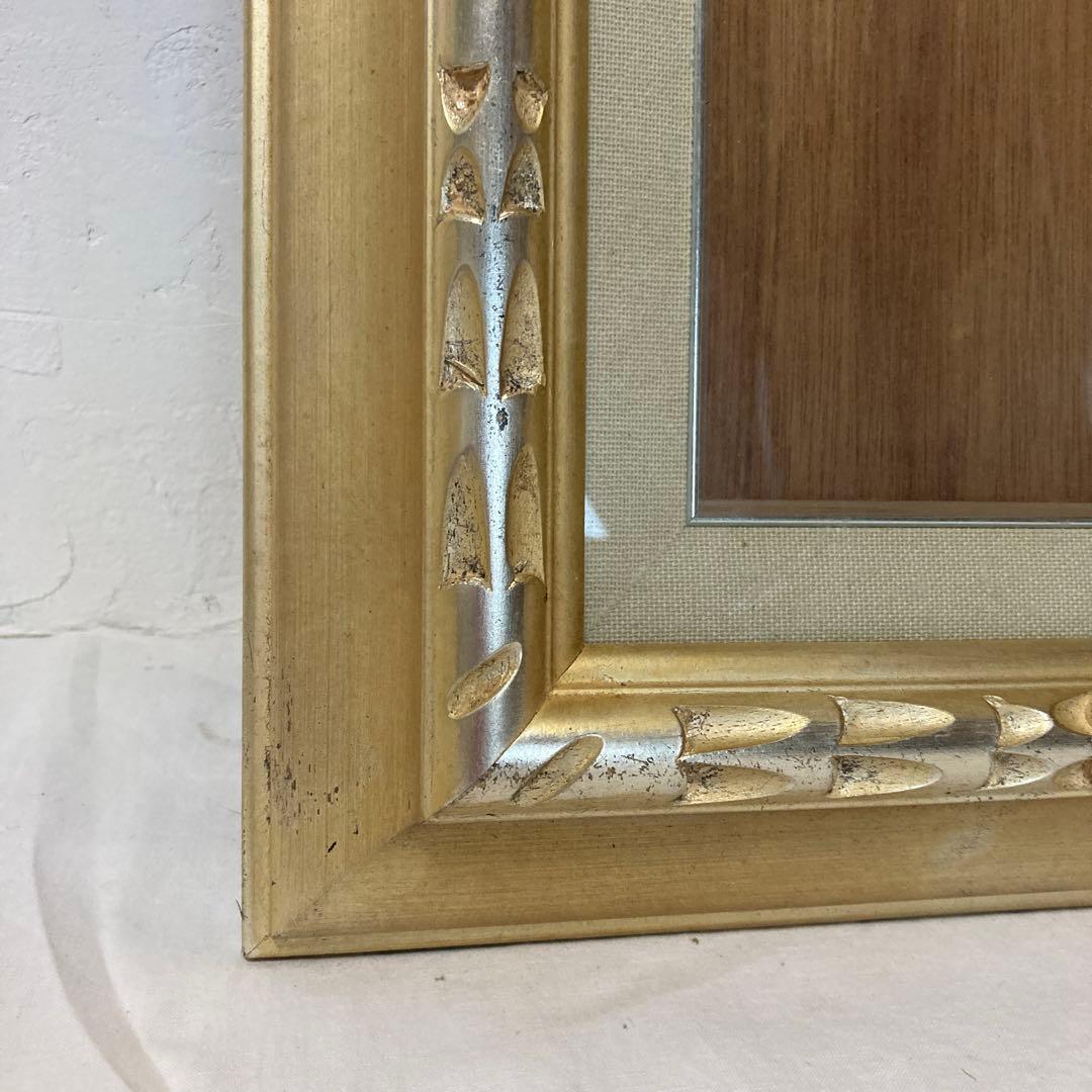 アンティークP6額縁 ガラスあり