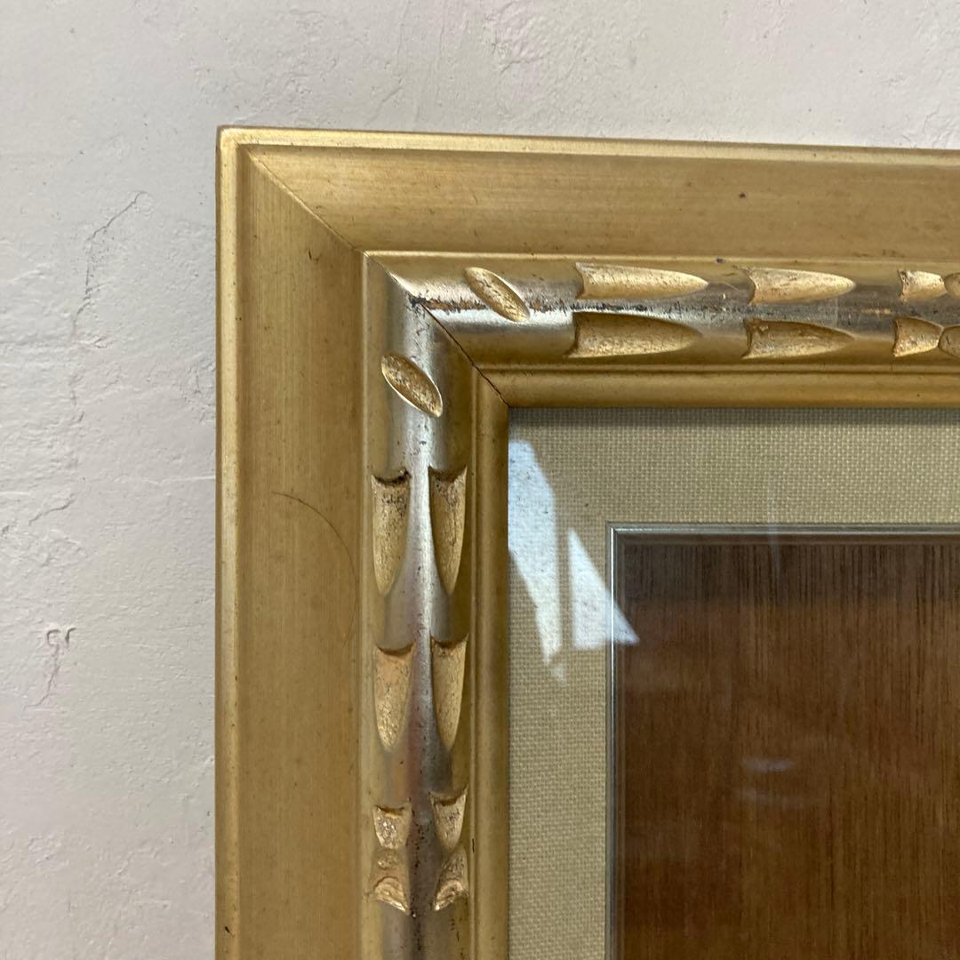 アンティークP6額縁 ガラスあり