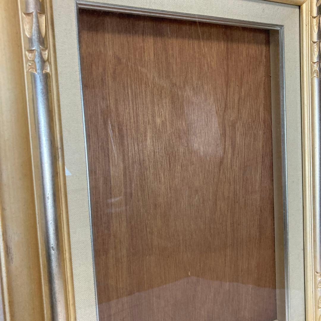 アンティークP6額縁 ガラスあり