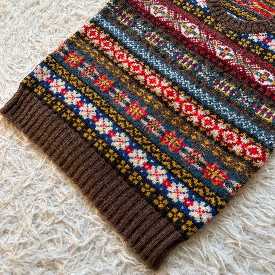 ジャミーソンズ　JAMIESONS ベスト　ジレ　フェアアイル　スコットランド製