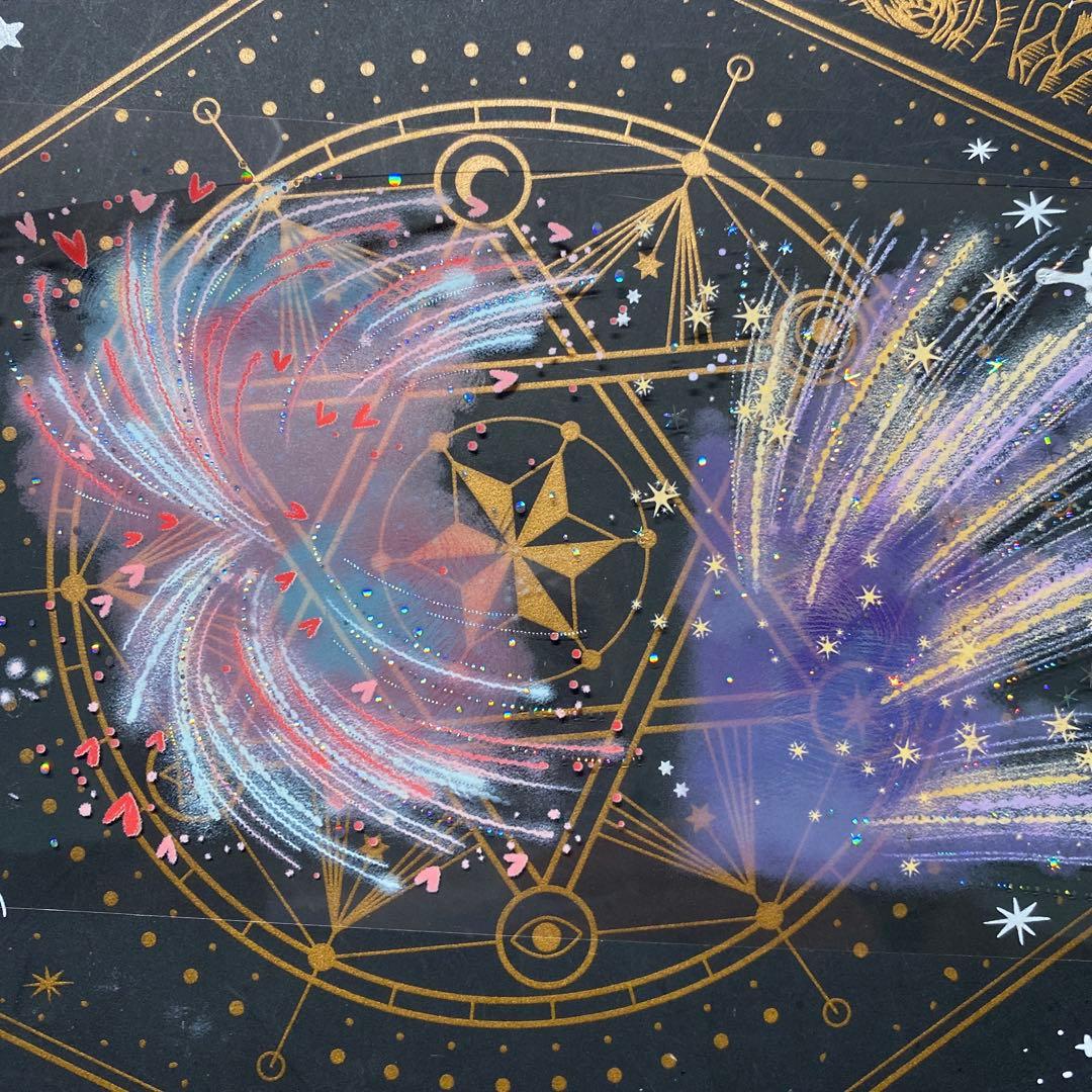 【9236】海外　中古巻貝殻銀マスキングテープ　半透明花火　装飾背景系　残量多め