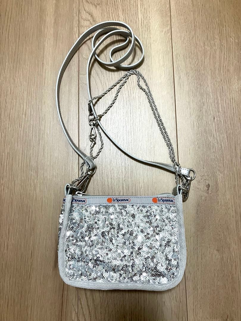 レスポートサック 2WAY CHAIN MINI BAGコズミックシルバー