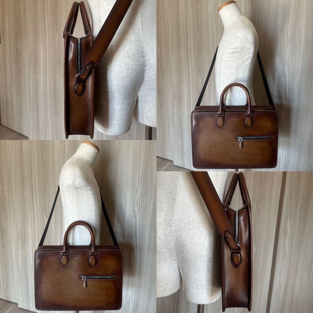 ふ*ー様 定価63,8万 ベルルッティ アンジュール ブリーフケース バッグ 最