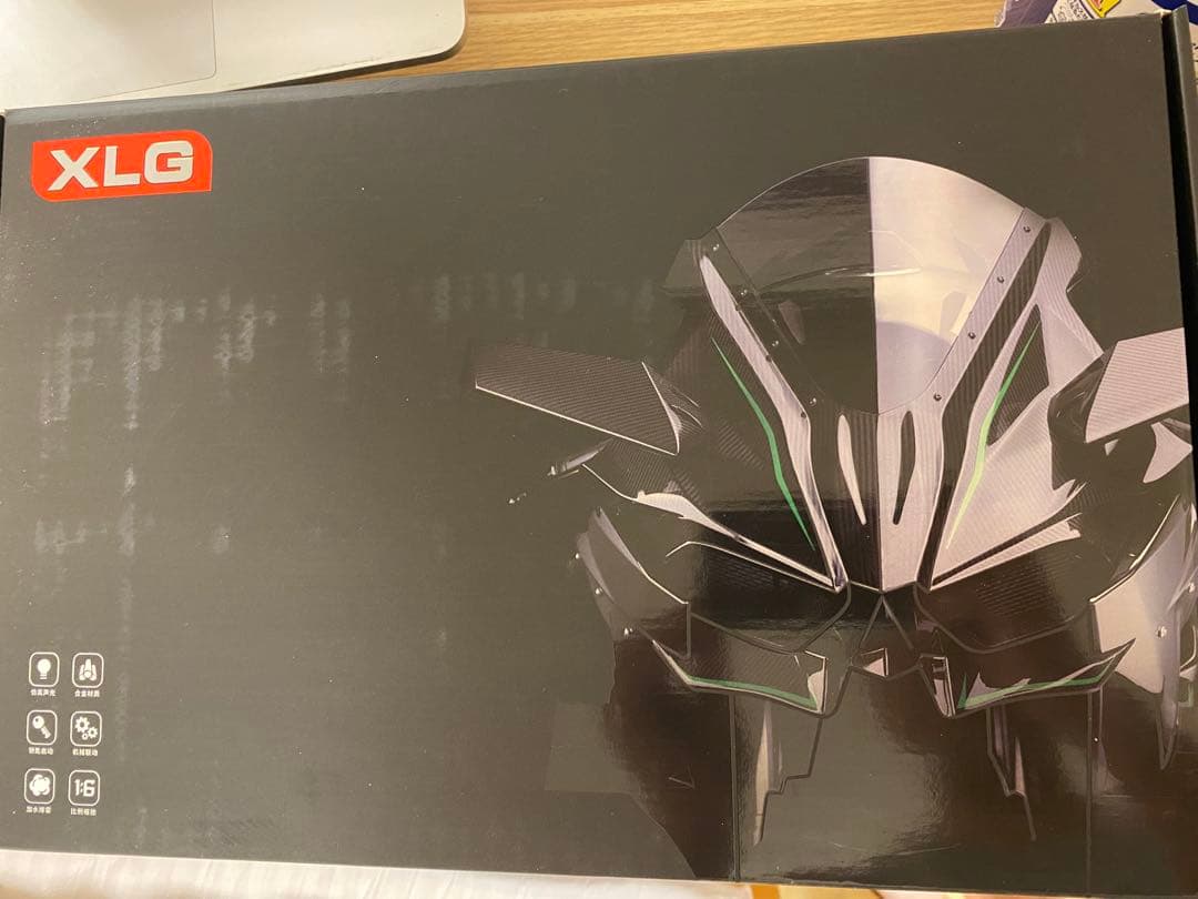 1/6 新品 Kawasaki Ninja H2R 合金モデル 音光ミスト付