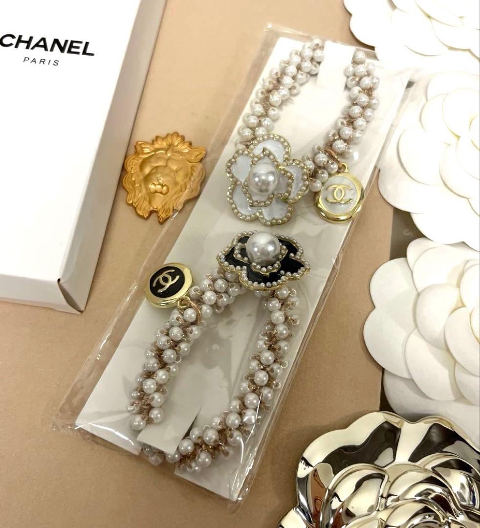 CHANEL シャネル チャーム付きヘアゴム ノベルティー 2個セット