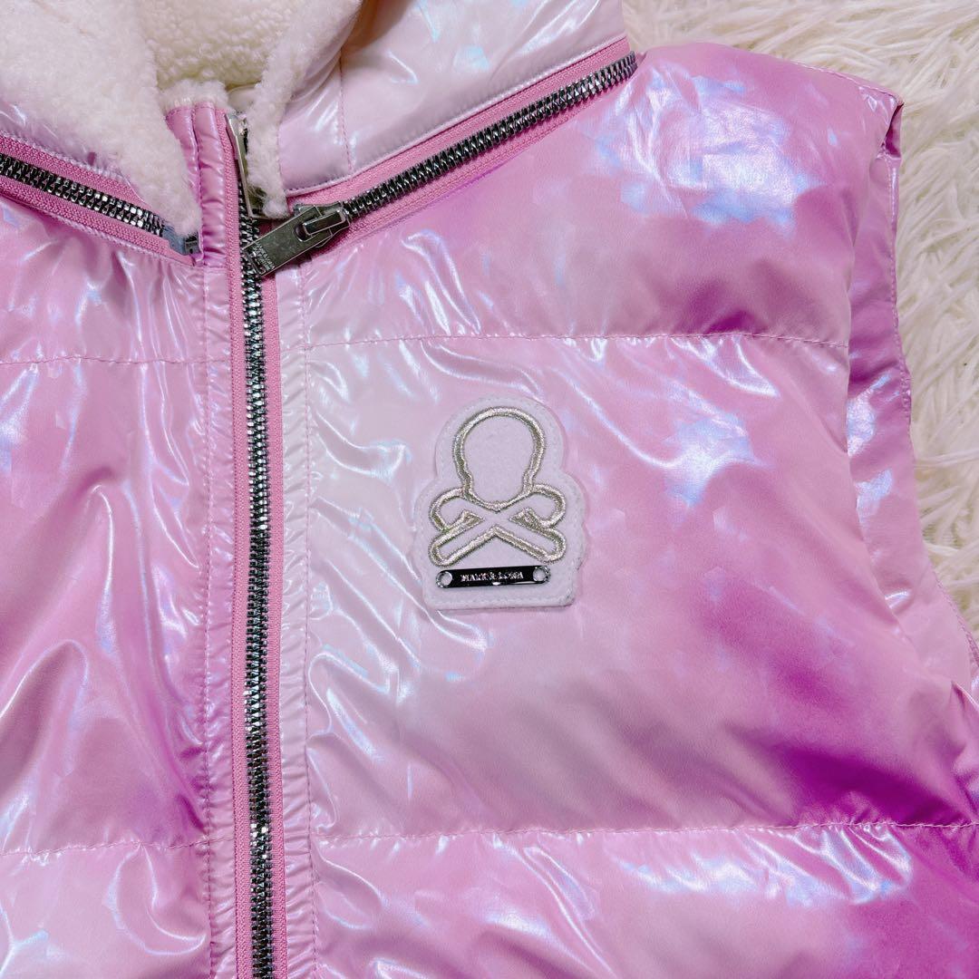 【サイズ36⭐️美品】マークアンドロナ　グラデーションホログラム中綿ベスト　ゴルフ