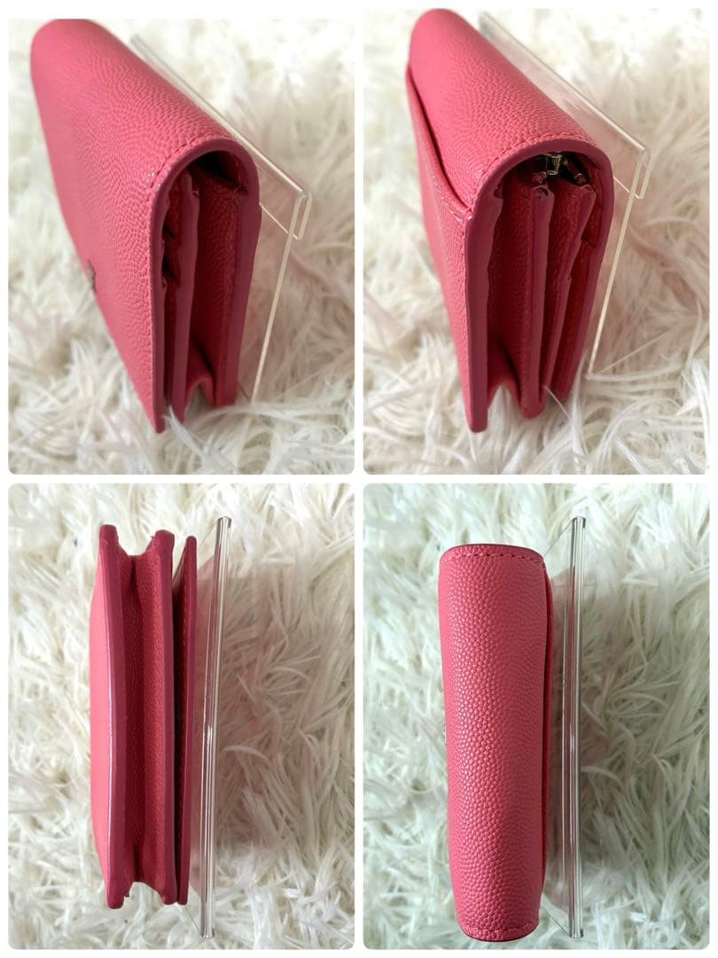 【未使用級】バーバリー 現行TBロゴ チェーンウォレット 可 ミニ財布 レザー