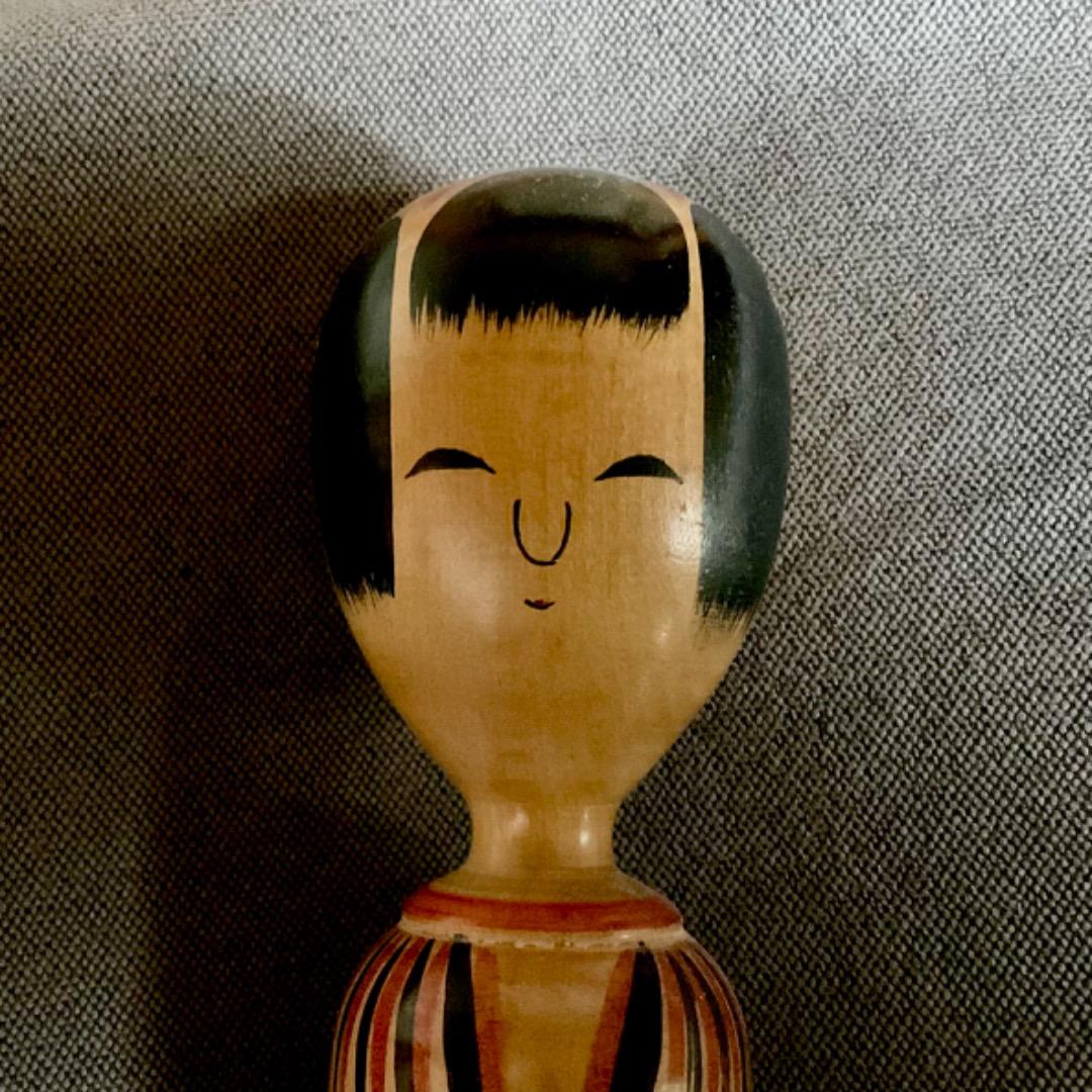 伝統こけし 木地山系 阿部平四郎作 秋田 川連