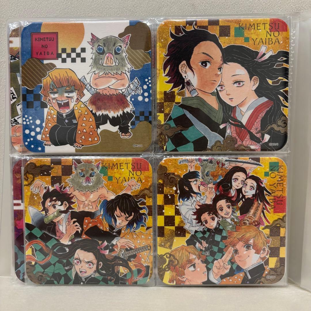 鬼滅の刃 アートコースター　第1弾 コンプリート　開封済み