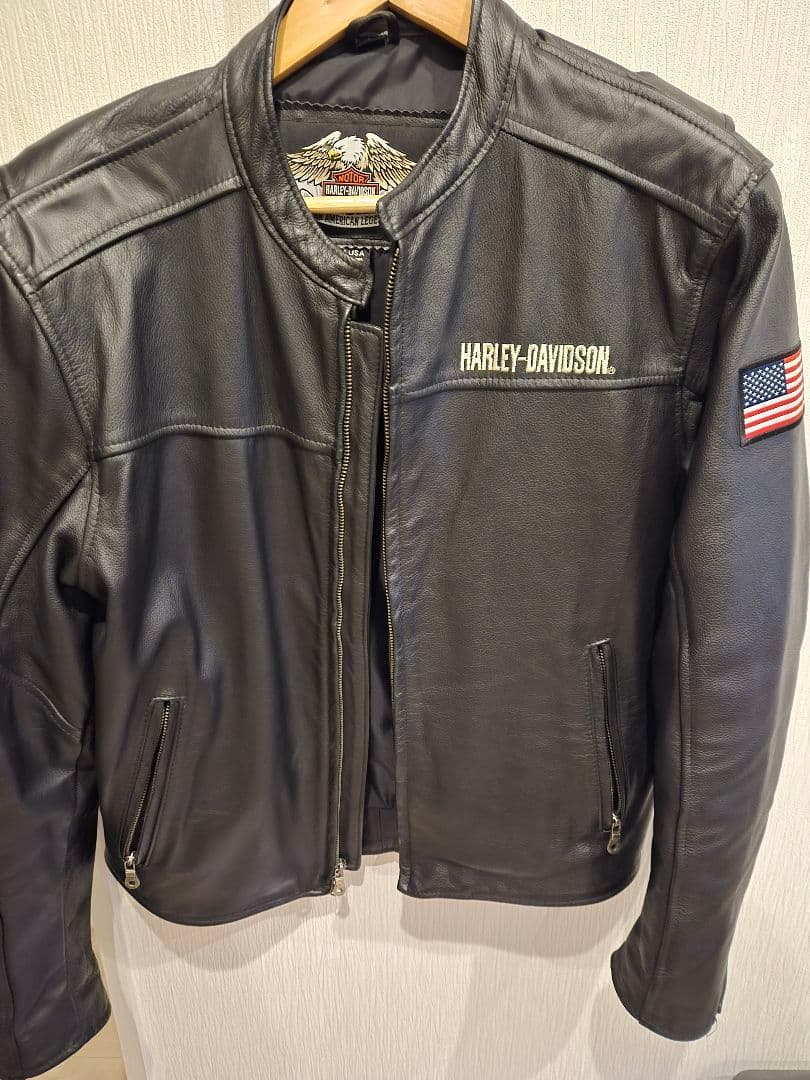 ⭐超美品⭐Harley-Davidson レザージャケット Mサイズ 刺繍ロゴ