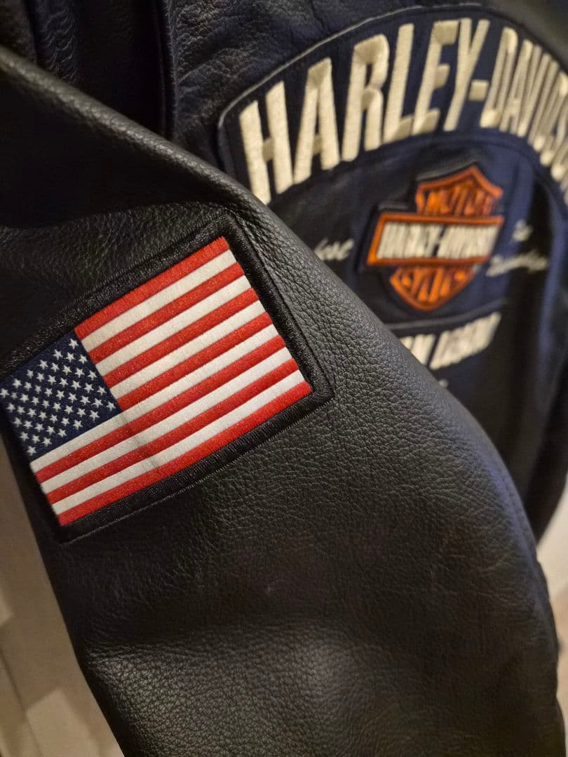⭐超美品⭐Harley-Davidson レザージャケット Mサイズ 刺繍ロゴ