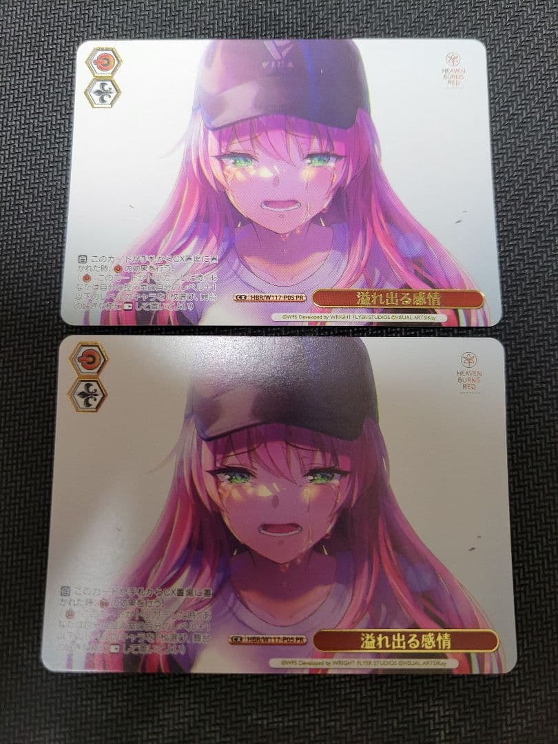 溢れ出る感情　PR 2枚