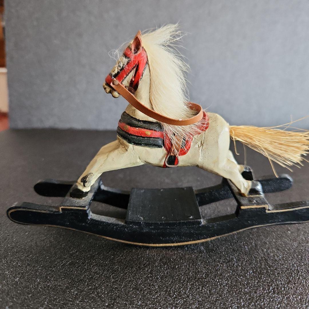 アンティーク 木製 ロッキングホース