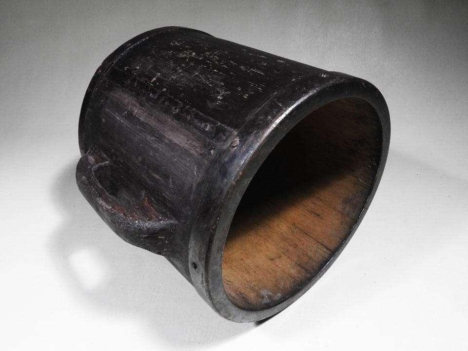 ●滅多にありません 半斗升 五升枡 昭和レトロ 民具 古道具 高さ25.5㎝