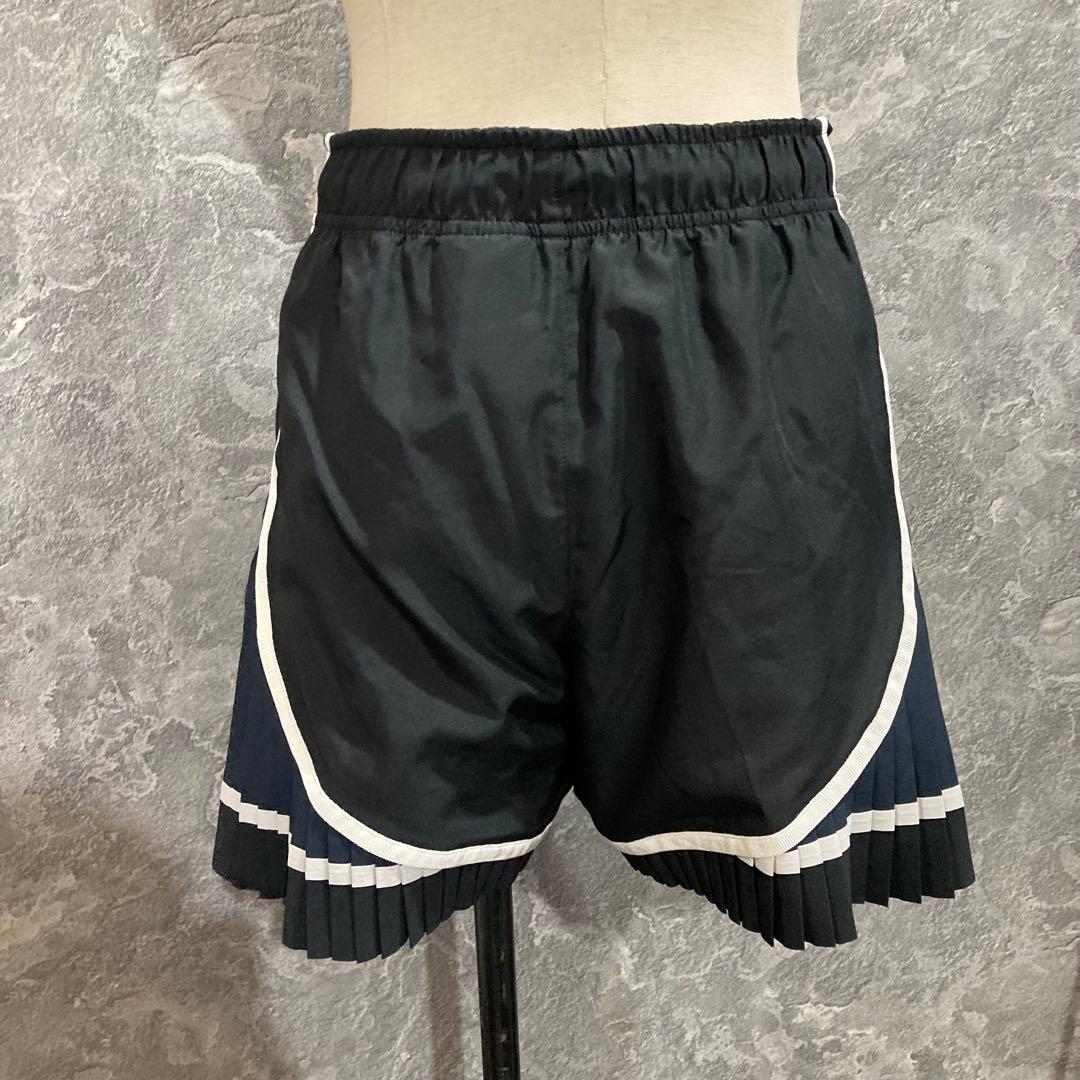 ナイキ　NIKE×sacai キュロット　プリーツ　ショートパンツ　ブラック