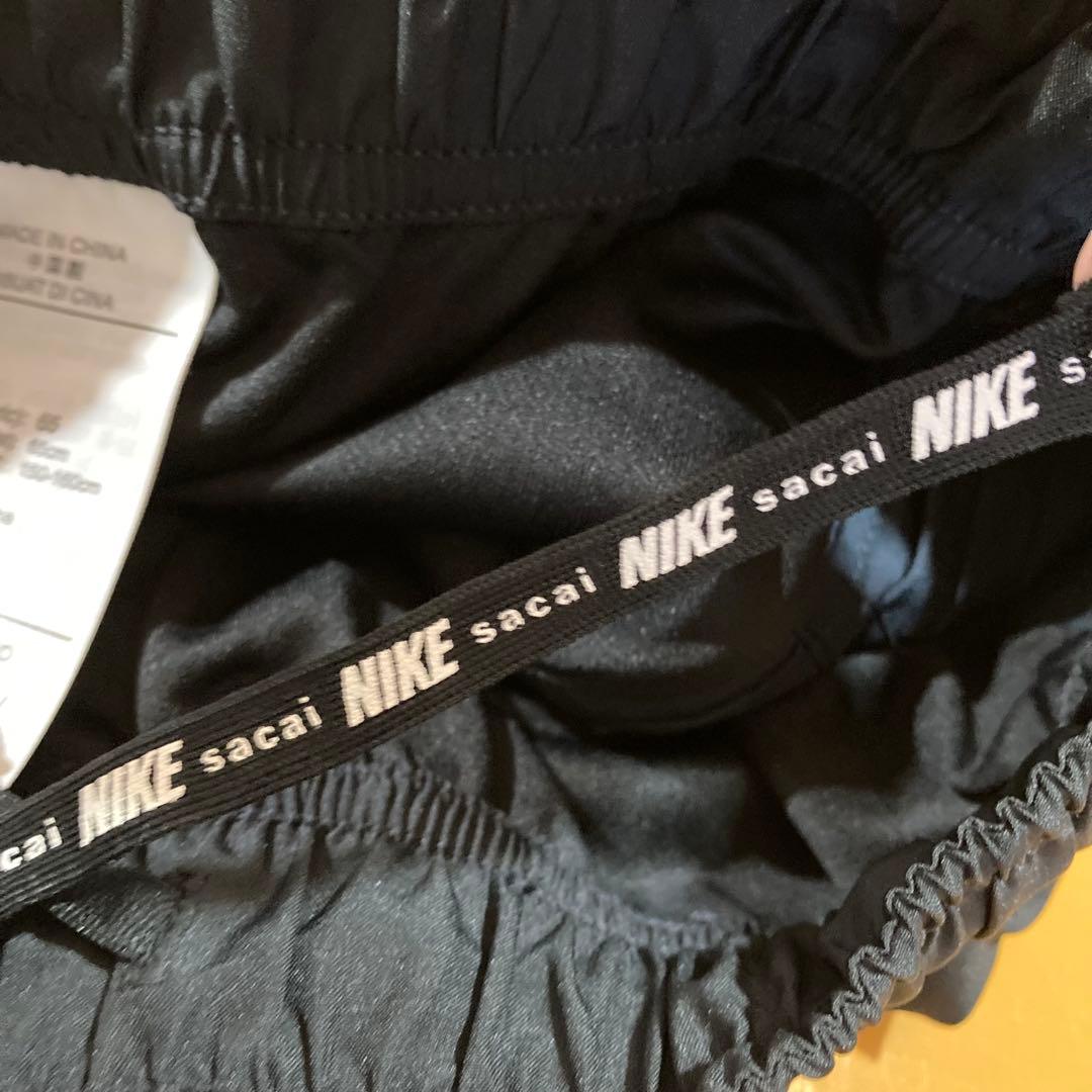 ナイキ　NIKE×sacai キュロット　プリーツ　ショートパンツ　ブラック