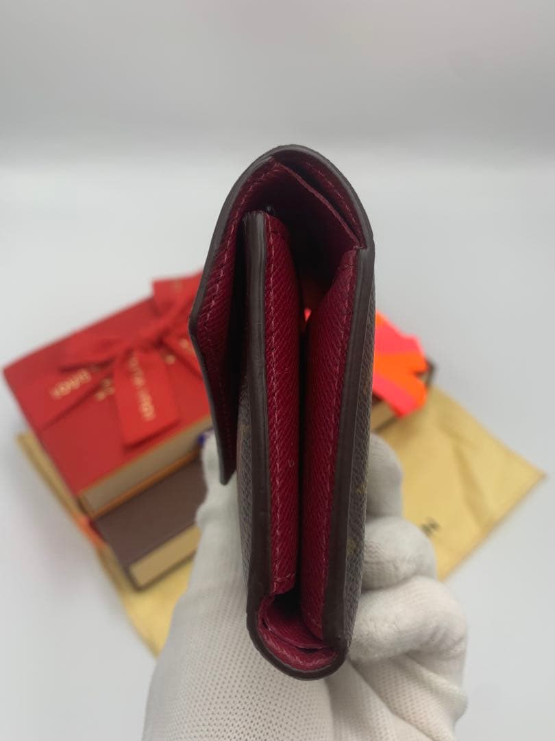 ルイヴィトン モノグラム ポルトフォイユ ヴィクトリーヌフューシャ 三つ折り財布