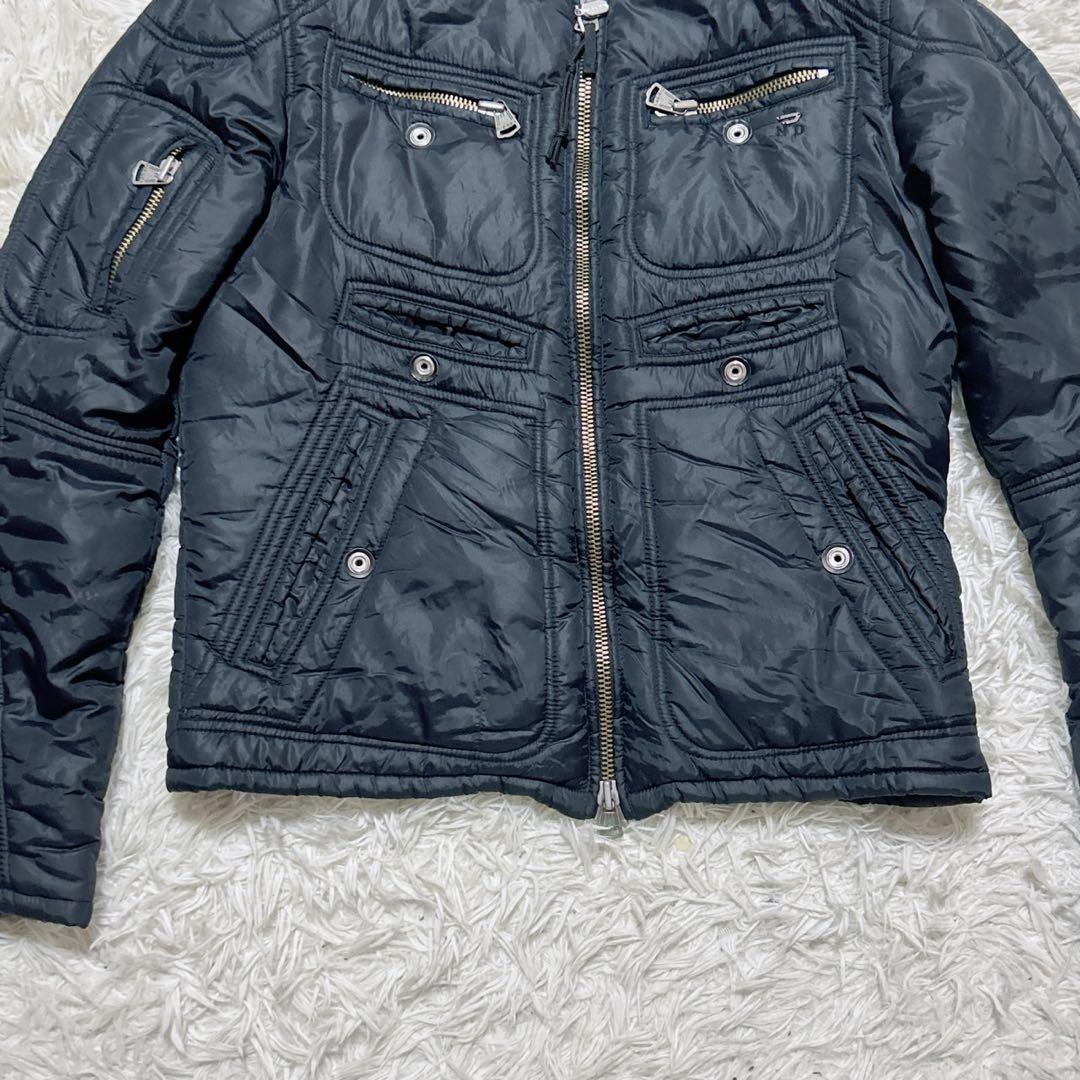 【c6701】DIESEL ディーゼル　ナイロンライダースジャケット