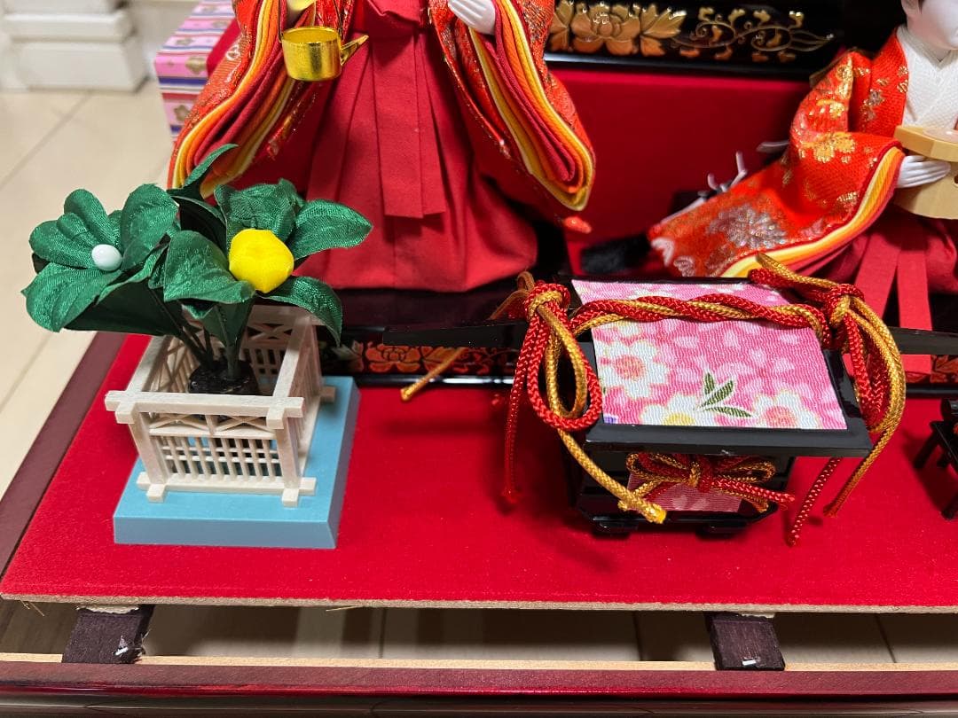 【美品】雛人形　ひな人形　お雛様　吉徳　五人揃