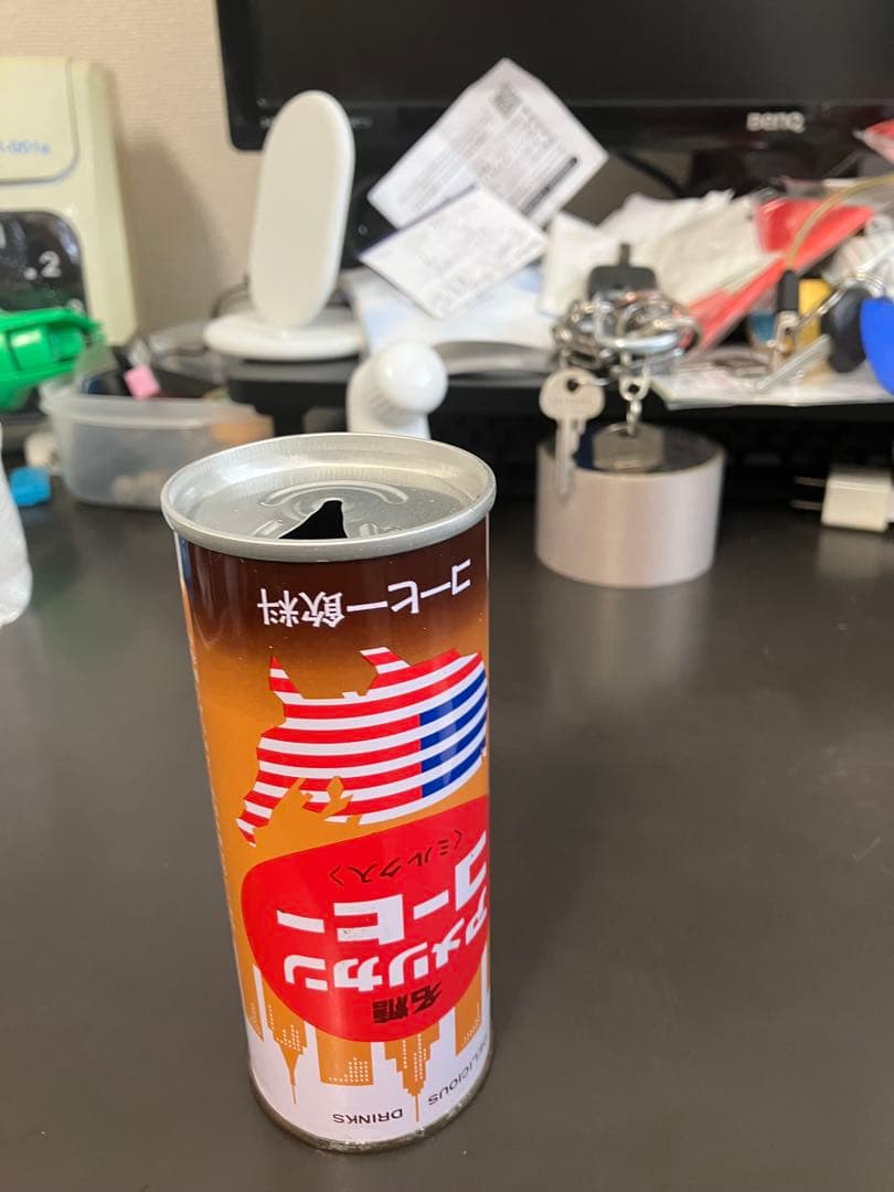 ★絶版!レア入手困難⁉︎名糖産業アメリカンコーヒーミルク入メイトウ逆さ缶リングプル