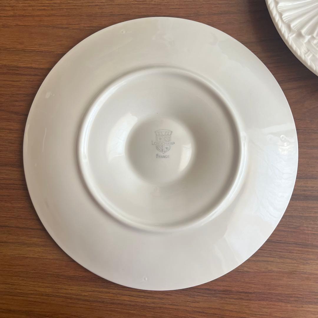 フランスアンティーク ♧ ロンシャン ♧ オイスタープレート24cm x2枚