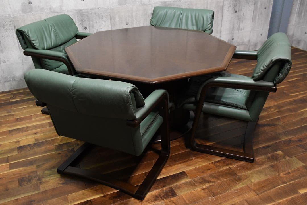 DIK47 冨士ファニチア 4人用 ダイニングセット 肘付きダイニングチェア4脚