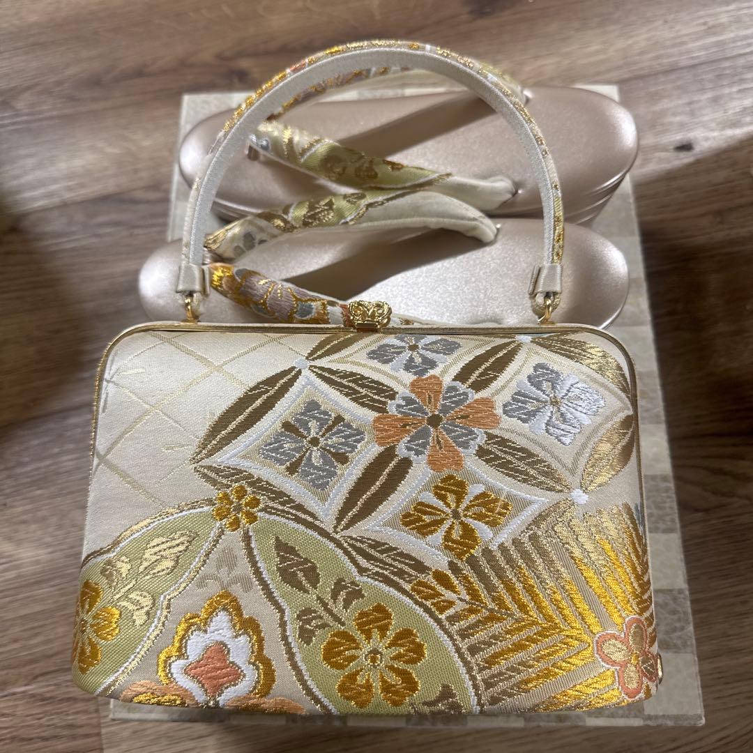 成人式　結婚　和装用バッグと草履セット