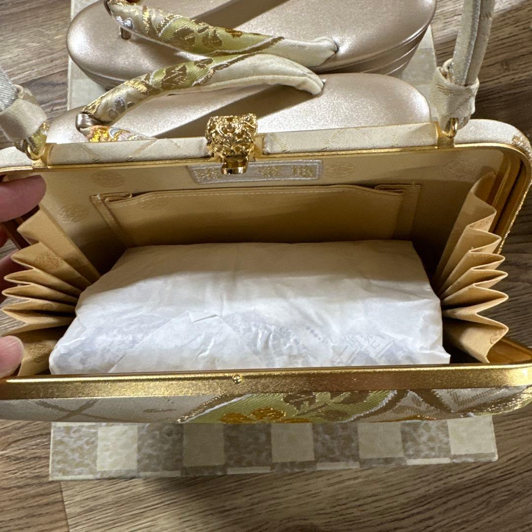 成人式　結婚　和装用バッグと草履セット