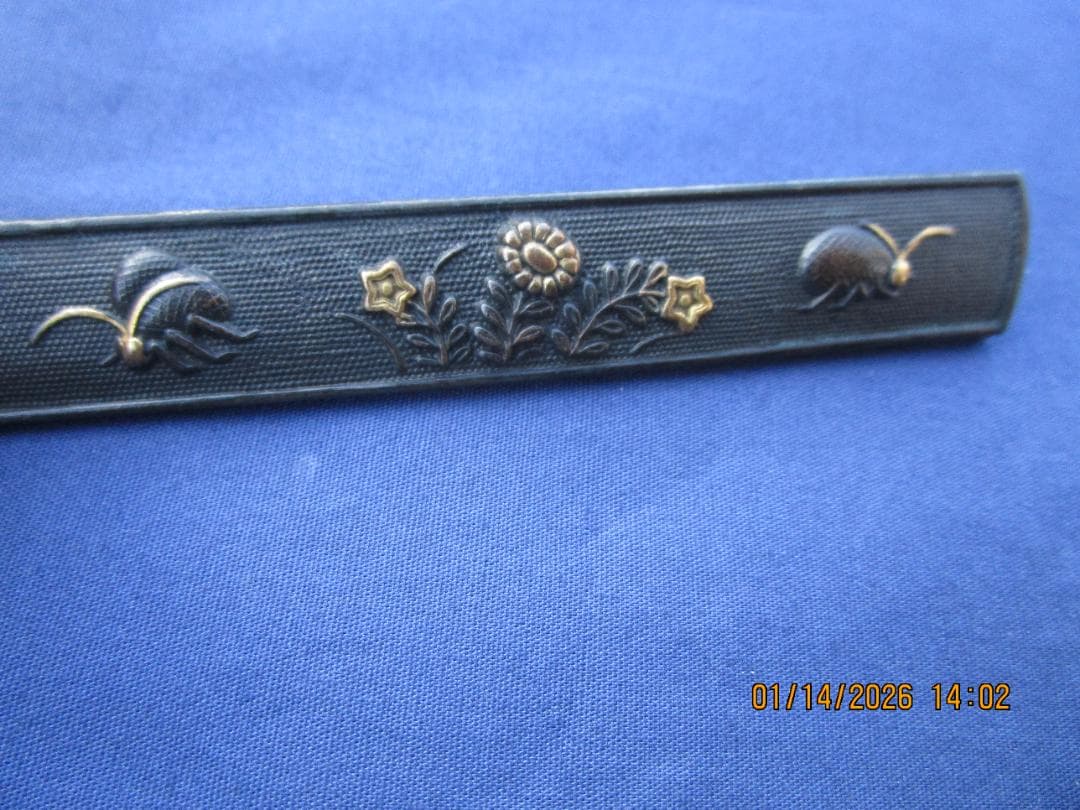 小柄　小刀　刀の備え付け　刃なし　良い細工・金象嵌等　程度良し　1本