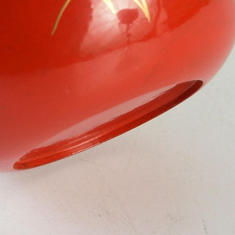 茶道具　佐々木麗峰作　鵬雲斎好写　一閑塗　春草蒔絵　棗　共箱　V　9633