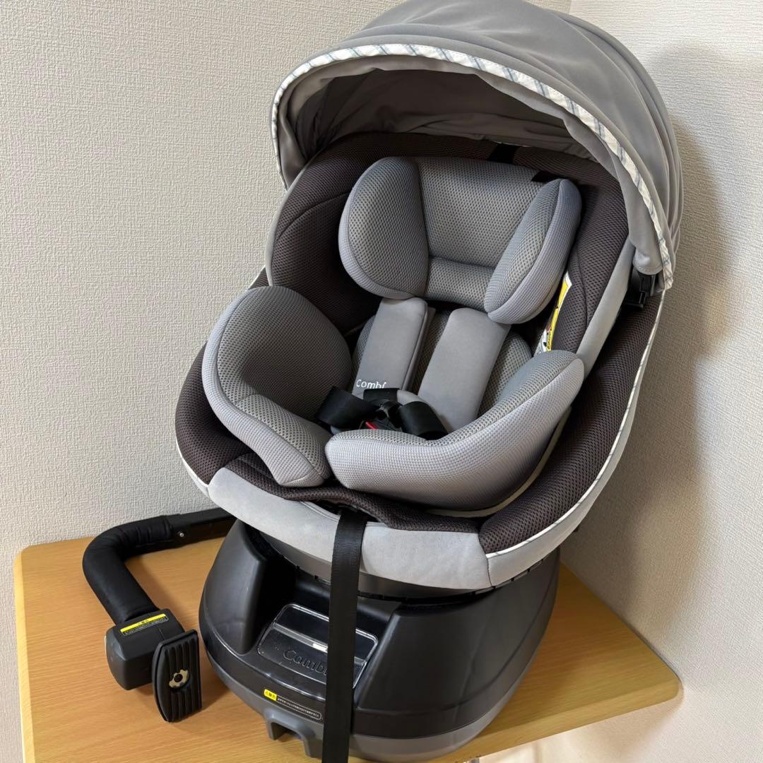 コンビ クルムーヴスマート エッグショックJN-550グレー シートベルト固定