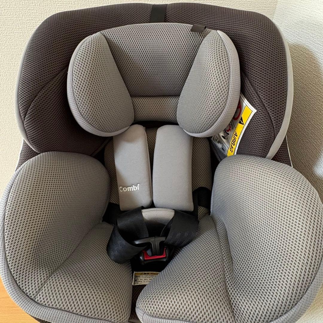 コンビ クルムーヴスマート エッグショックJN-550グレー シートベルト固定