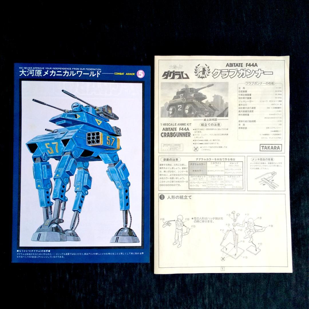 【当時物・未開封未組立・送料込】タカラ1/48 クラブガンナー 太陽の牙ダグラム