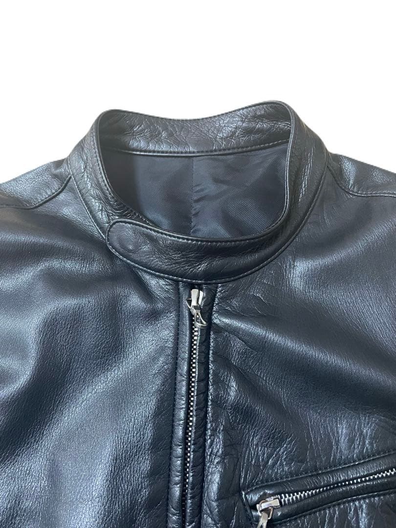 LITHIUM  黒 シングルライダースジャケット