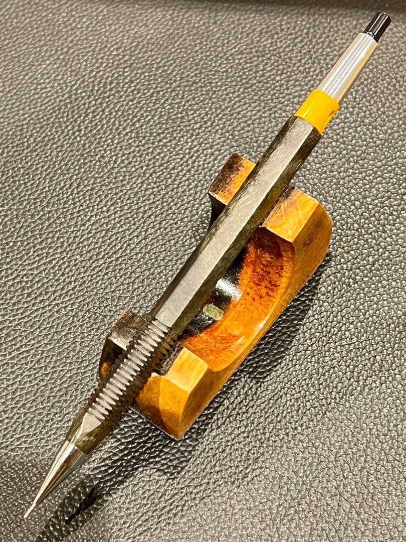 よしえ　スタビメイプル瘤木軸のみ+6角軸+スリット加工