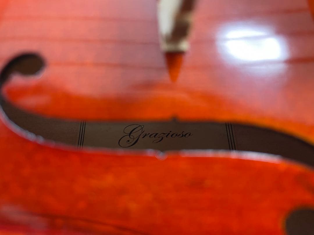 GRAZIOSO GV-0S 1/4 バイオリンセット(弓/ケース/松脂/肩当)