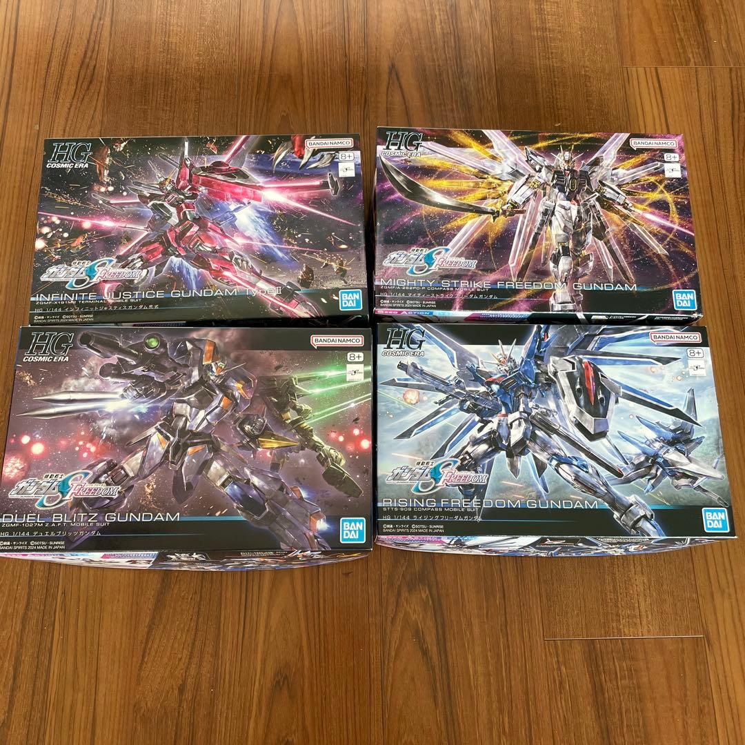 HG ガンプラ 4点セット　ガンダムSEED ガンダムSEED フリーダム