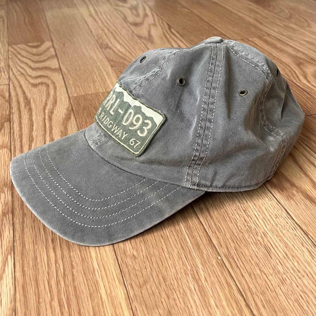 RRL レザーストラップ コットンキャップ