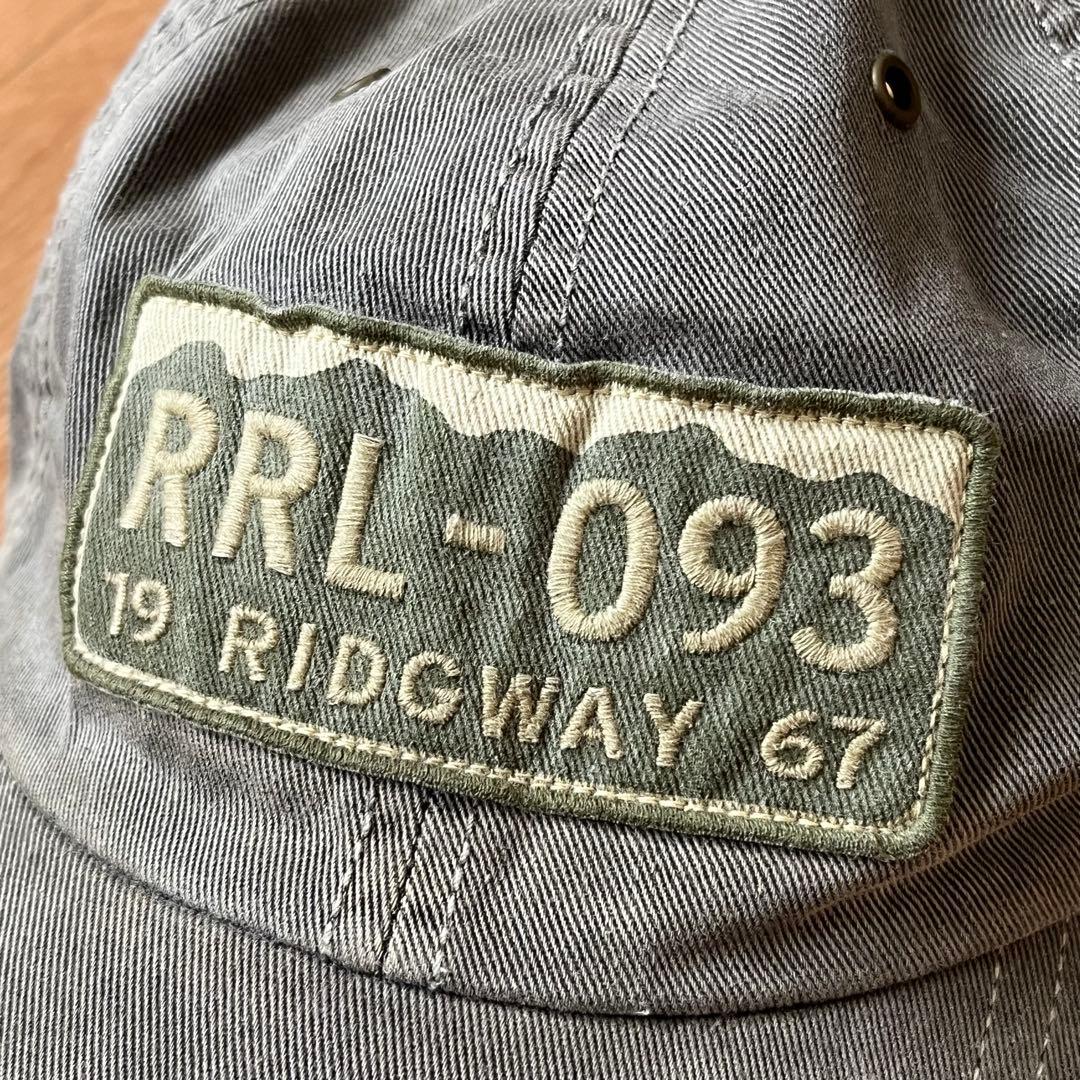 RRL レザーストラップ コットンキャップ