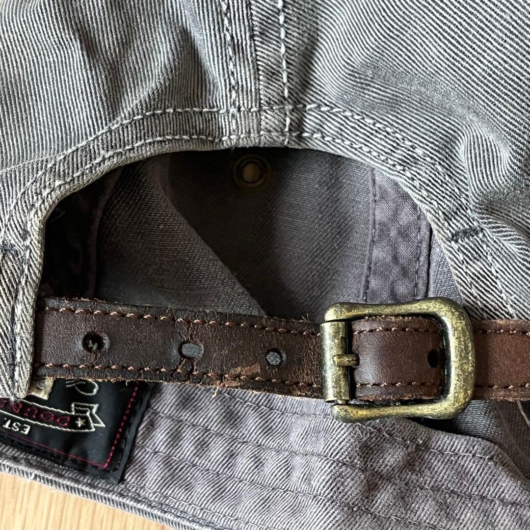 RRL レザーストラップ コットンキャップ