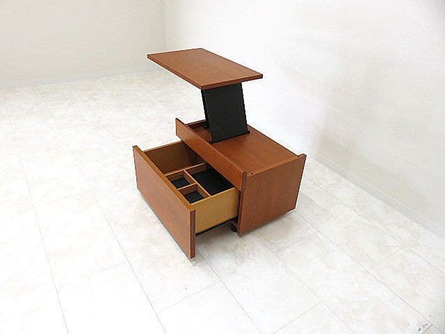 展示品 イタリア ポリフォルム リフトアップサイドテーブル　リフティングテーブル