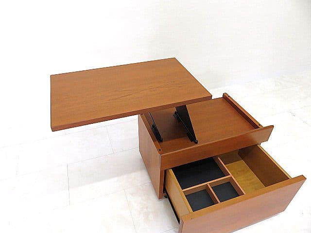 展示品 イタリア ポリフォルム リフトアップサイドテーブル　リフティングテーブル