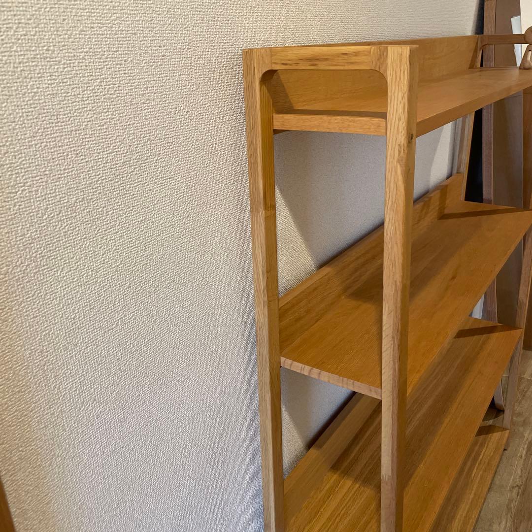 値下げ　木製4段オープンシェルフ