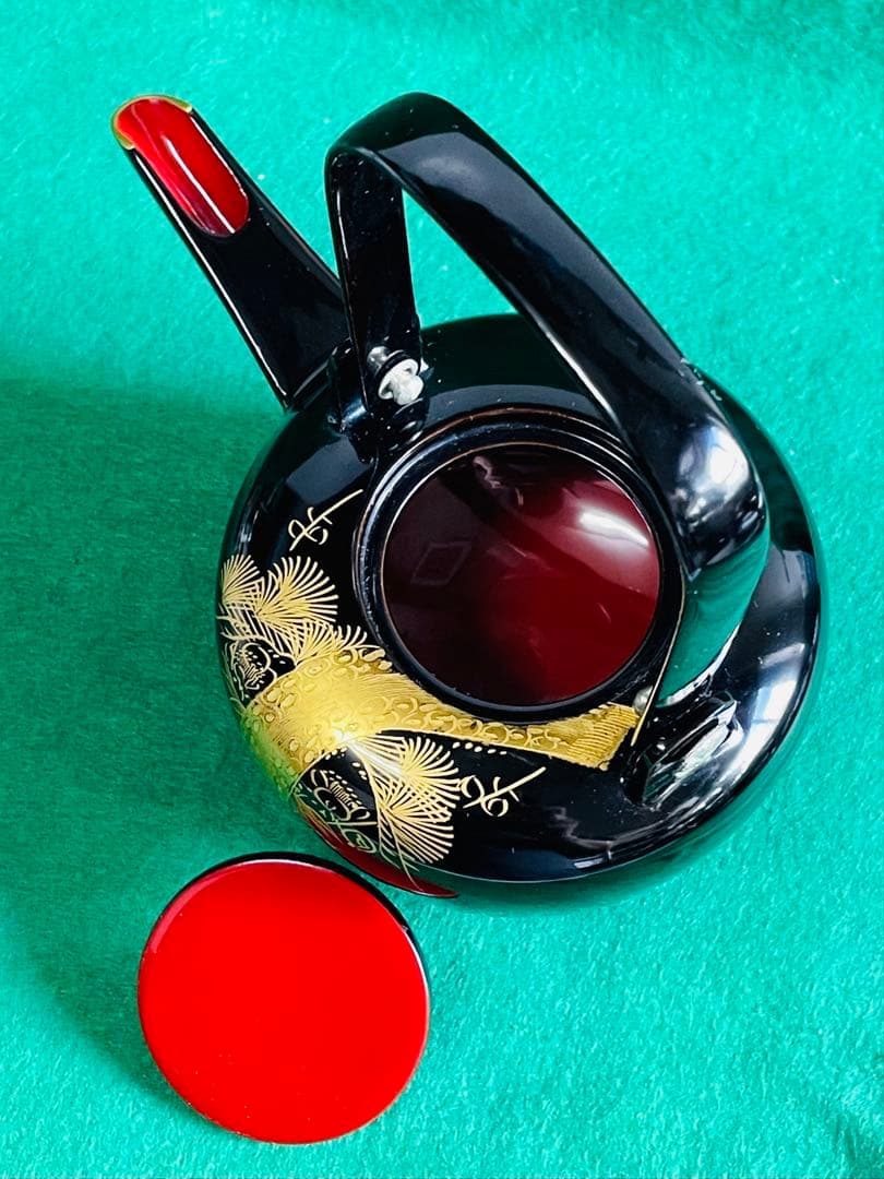 ヴィンテージ鈴木孫次作　輪島塗木製品金彩漆塗り屠蘇器セット